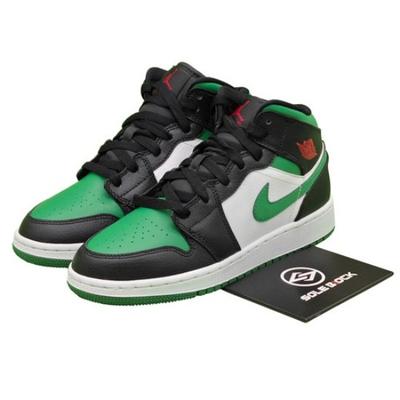 Air 1 Mid GS Schwarz Kieferngrün 554725-067