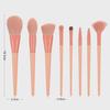Nongying 8-Piece Animal Hair Makeup Brush Set with Storage Bucket for Beginners