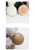 6cm Flocked Christmas Tree Ball Ornament