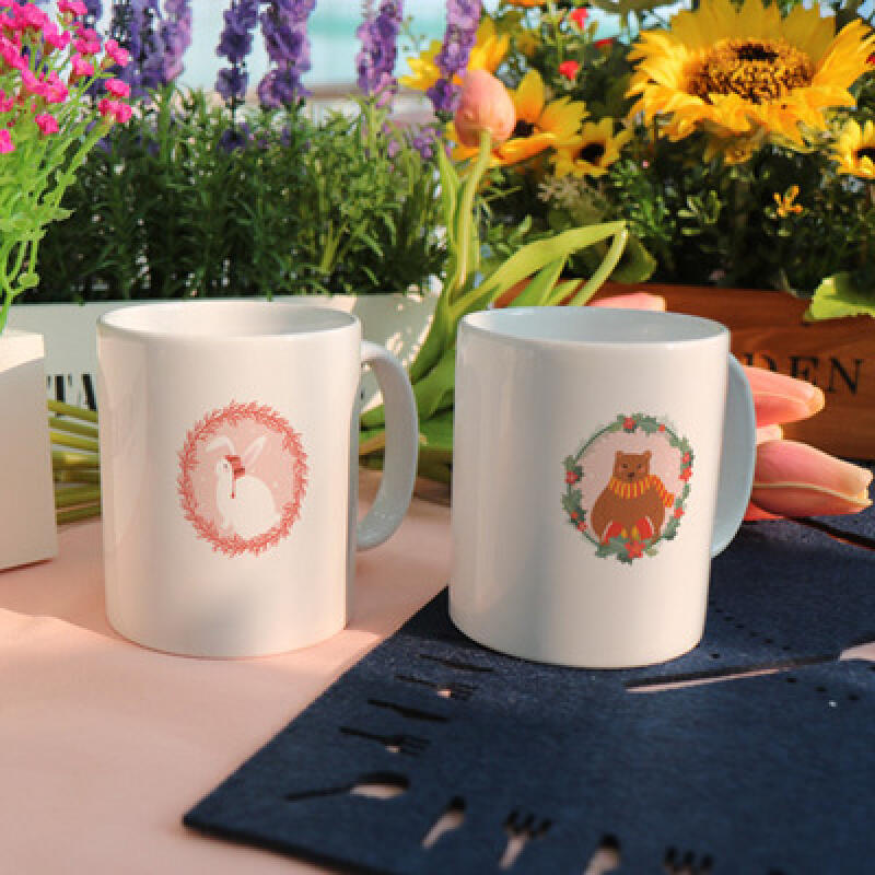 cb703-Design Mug 2p-Rabbit and Bear