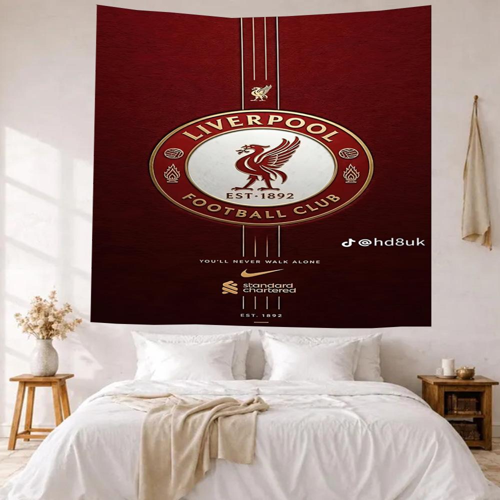 Liverpool Football Club Wall Decor Tapestry Art For Pet Memorial Birthdaywedding Party Backdrop Family Gift