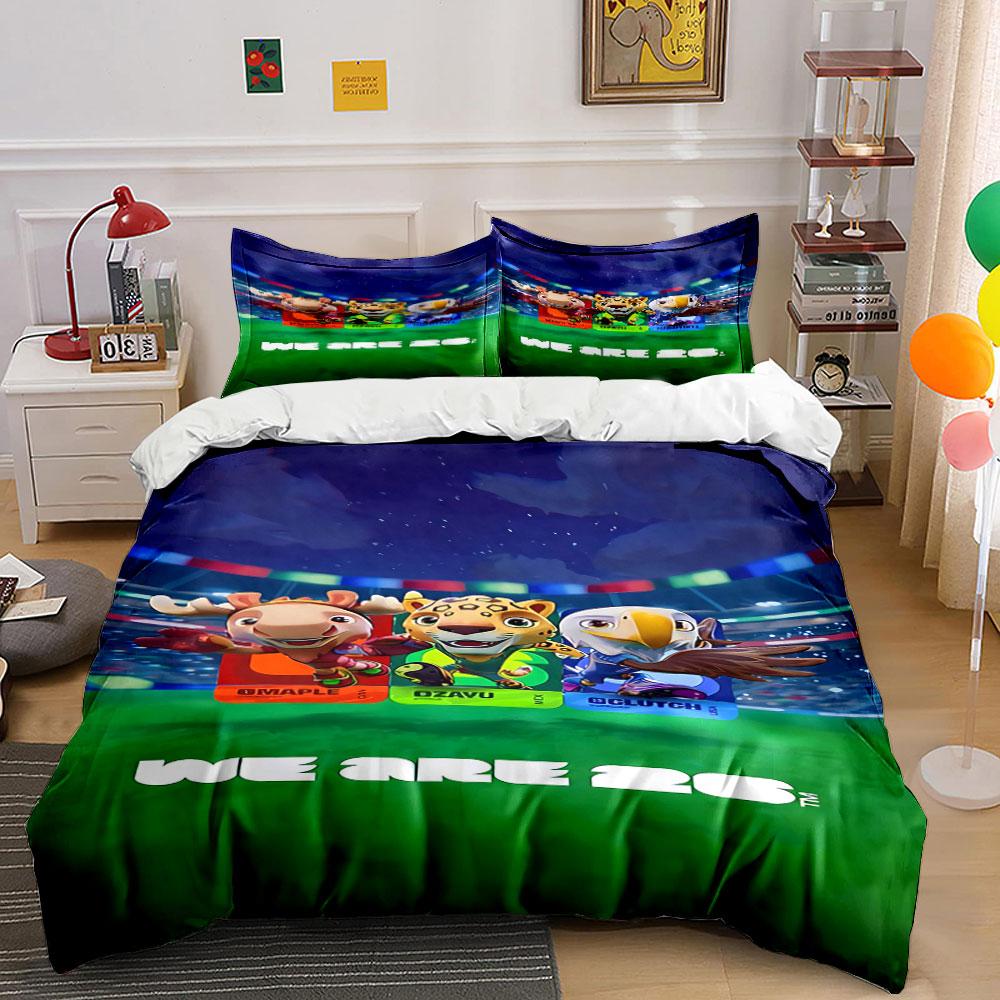

Animals in sports uniforms. Bedding sets Duvet cover sets Duvet covers Pillowcases(1 * Duvet Cover 2 * Pillowcases, without duvet insert) 135x200cm