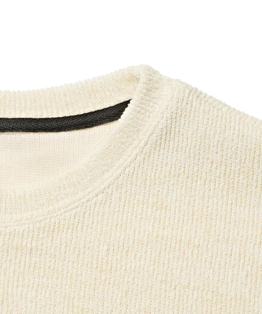 OTHERFITS Over Crew Neck Long Sleeve Knit (Ivory)
