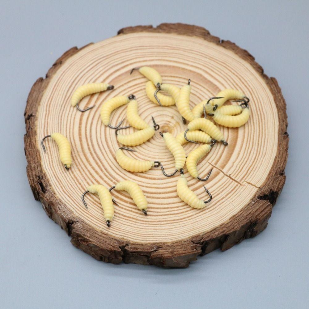 30 Pièces/Boîte Robuste Et Durable Appât Souple pour la Pêche au Asticot Vers Artificiels Pêche en Eau Douce