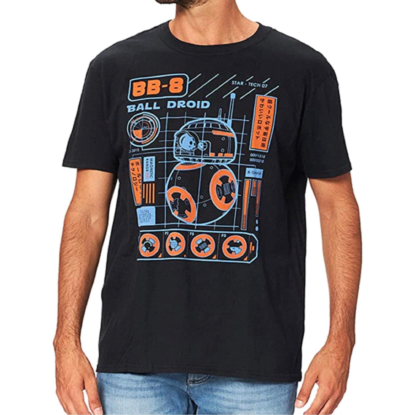 Star Wars BB-8 Ball Droid Blueprint Funko Pop! Men s T-Shirt - NWT M
