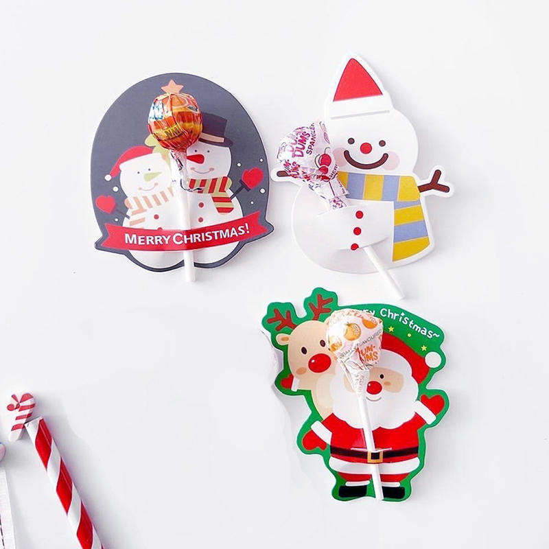 Multiple Styles To Choose From Holiday Friendly Cartoon Lollipop Decoration Paper Card