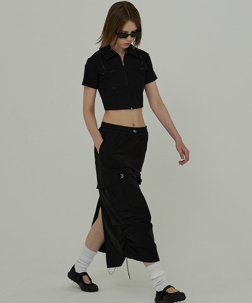 PLASMA SPHERE Gauss Skirt In Black (Cargo Skirt)