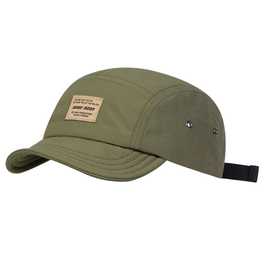 Unisex Solid Color Leather Label Baseball Caps Quick Drying Hat Outdoor Adjustable Spring and Autumn Casual Sunscreen Hat