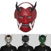 Captivating Japanese Samurai Red Hannya Demon King Mask For Halloween Costume Parties