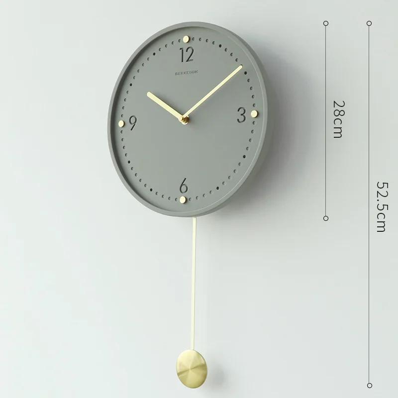 Minimalist Home Silent Wall Clocks High Quality Wall Decoration Light Luxury Wall Clock Reloj Pared Home Decoration Accessories