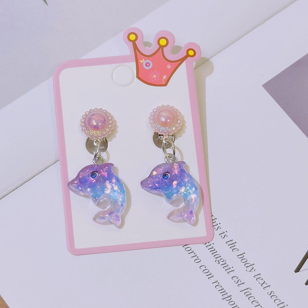 Children's and Women's Cute Animal Clip-On Earrings - Pain-Free, Cartoon Style Jewelry