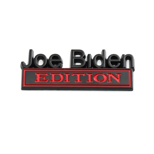 1Pc 3D Metal Joe Biden Edition Logo Car Front Grille Badge Side Fender Rear Trunk Emblem Sticker Decal