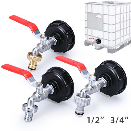 IBC Tote Tank Adapter Rostfrei Korrosion Beständig Einfach zu Installieren Garten Schlauch Anschluss Ersatz Ventil Fitting