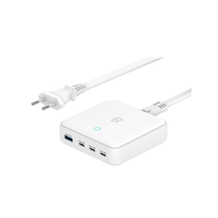 Chargeur - TUCANO - 100W Quick Charge 3.0 - 3x USB-C - 1x USB-A - Blanc