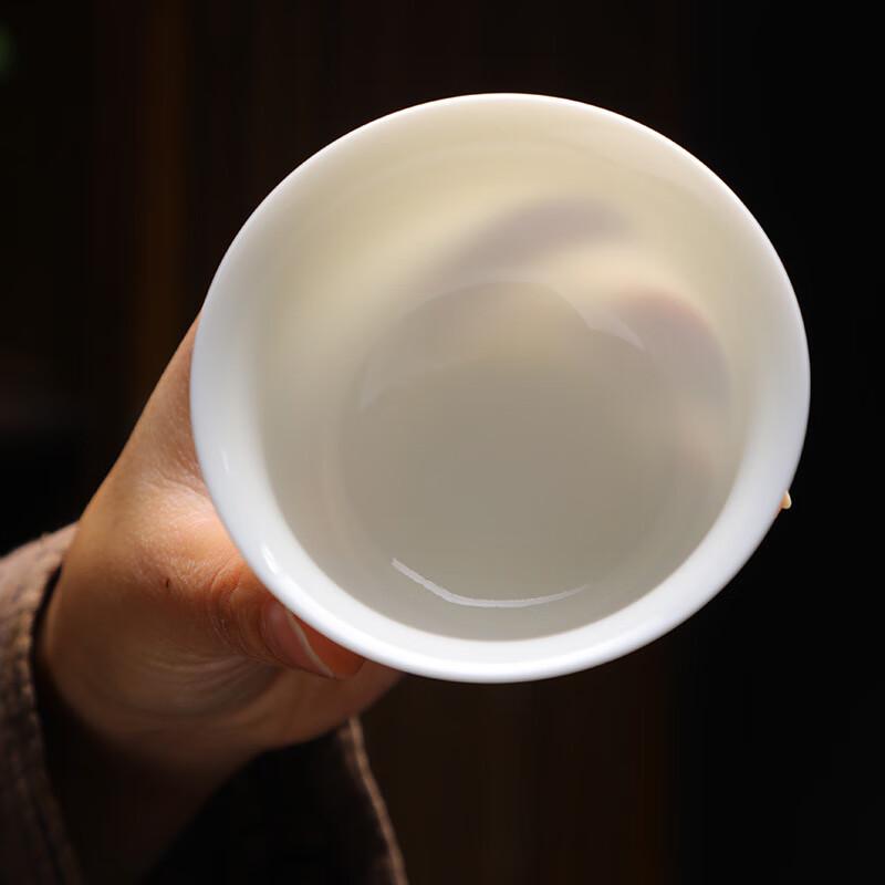Shangqi Mutton Fat Jade Ceramic Gaiwan Tea Bowl