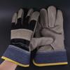 1 Pair Labor Protection Cowhide Welding Gloves Thickened Welder Gloves Leather  Work Gloves  Outdoor