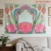Large Lotus Flower Tapestry Boho Wall Hanging Art Ethnic Indian Print Decor Living Room 180x320cm