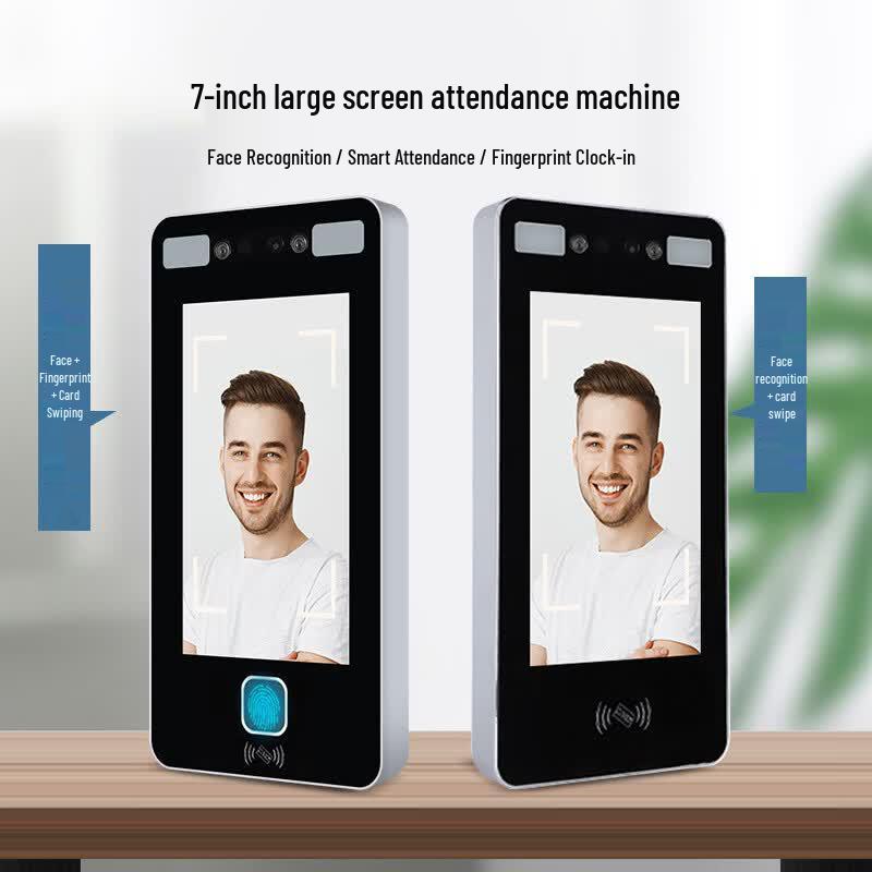 Facial Recognition Time Attendance & Access Control System CN plug (adapter included)