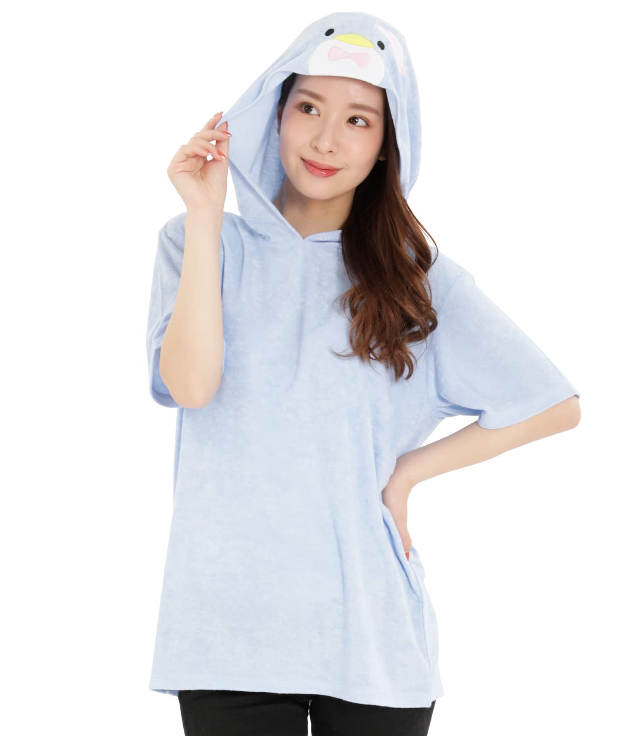 

SAZAC Tuxedosam Hoody Summer Hooded Sanrio TUXEDOSAM Sanrio Размер Футболка женская ML