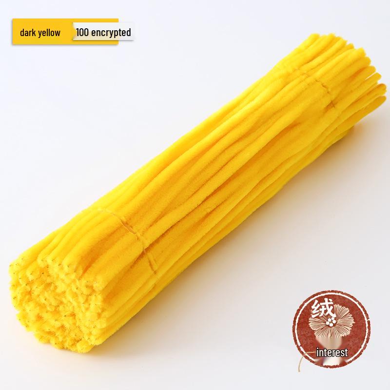Macaron Twist Stick: Encrypted Velvet & Faux Plush Chenille Stems - DIY Mixed Color Craft Pack
