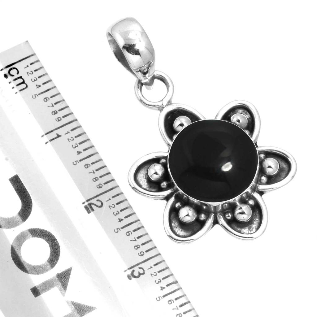 925 Sterling Silver Pendant Women Gemstone Handmade Jewelry Mothers' Day Gift Amber Amethyst Black Onyx Carnelian Garnet Quartz Green Onyx Gold Stone
