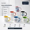 Individuelle Keramik-Kaffeetasse mit Foto- und Textdesign