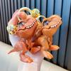 1 Pc New Tyrannosaurus Rex Bite Hand Toy Keychain Creative Dinosaur Pendant Couple Backpack Pendant Small Gift