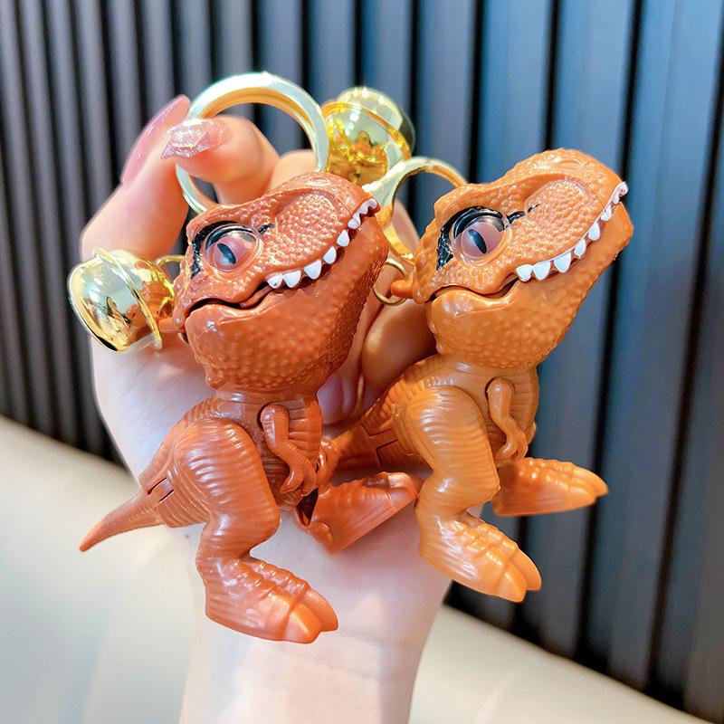 1 Pc New Tyrannosaurus Rex Bite Hand Toy Keychain Creative Dinosaur Pendant Couple Backpack Pendant Small Gift