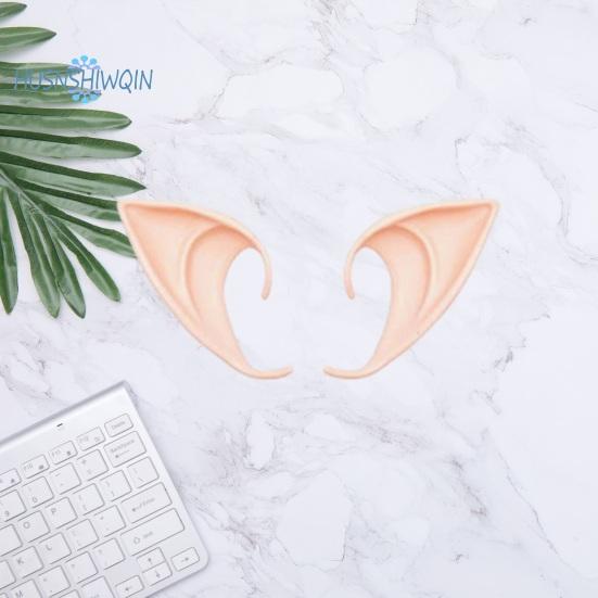 2Pcs Realistic Elf Ears Halloween Makeup Props Add Charm Wide Application Elf Ears for Avatar Goblin Fairy Costumes