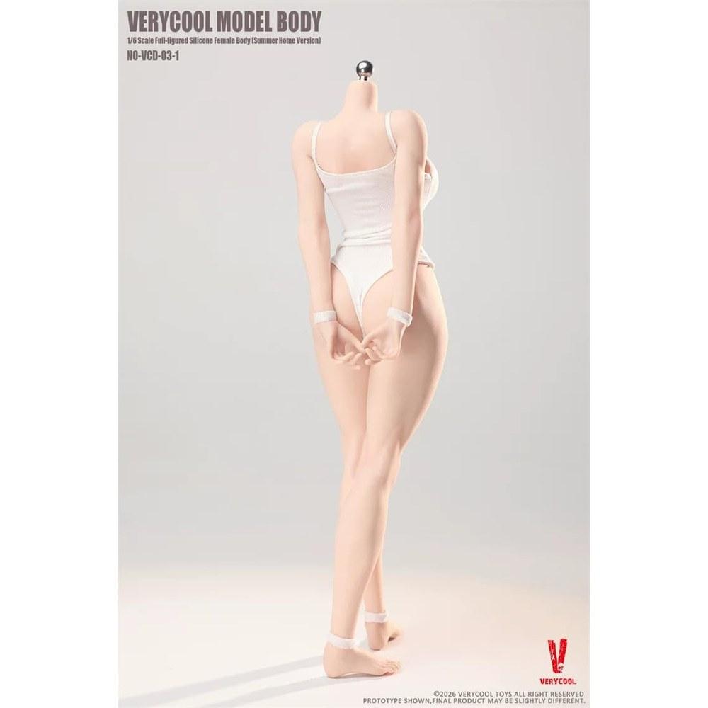 TOYBARJAPAN VeryCool Model VCD-03-1 1/6 Action Figure Painted Pre-assembled 3rd Body Platinum Silicone Voluptuous Asian Female Body and Clothing Set