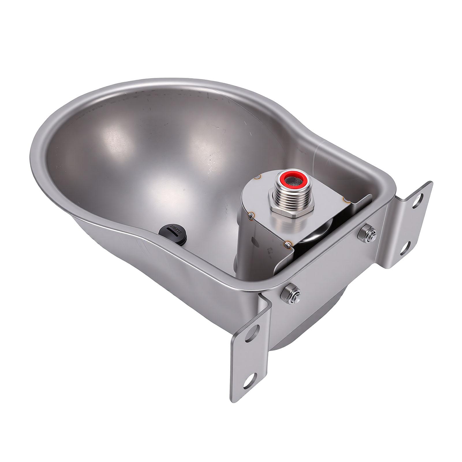 

Automatic Sheep Water Bowl Stainless Steel Livestock Waterer Water Dispenser for Sheep Goat Calf