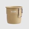 300ml Camping Cup with Foldable Handle Aluminum Alloy Tableware Lightweight Camping Cup for Tourist Trekking Hiking