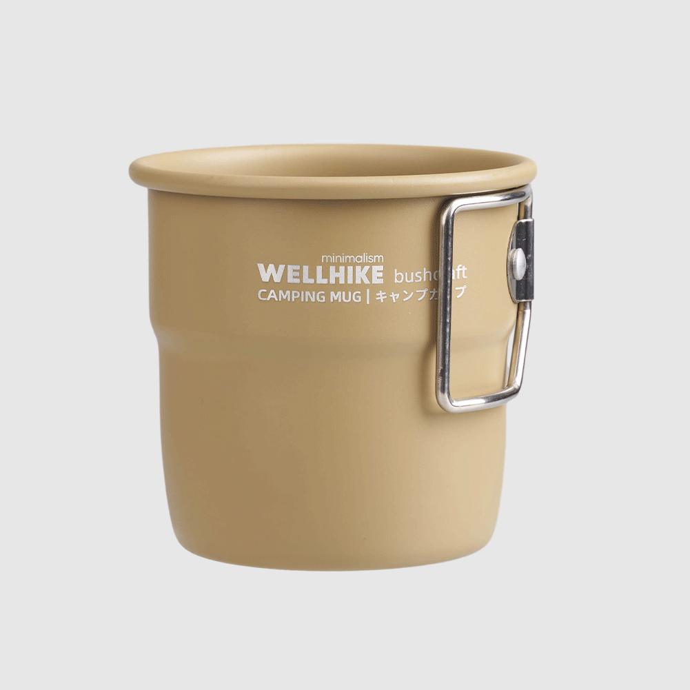 300ml Camping Cup with Foldable Handle Aluminum Alloy Tableware Lightweight Camping Cup for Tourist Trekking Hiking