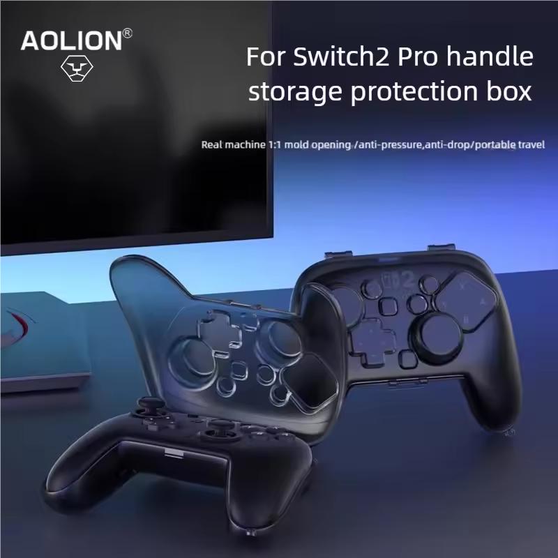 For Switch 2 Pro Handle Protective Case Matte Transparent Game Controller Storage Cover Shockproof PC Hard Shell Gamepad Sleeve
