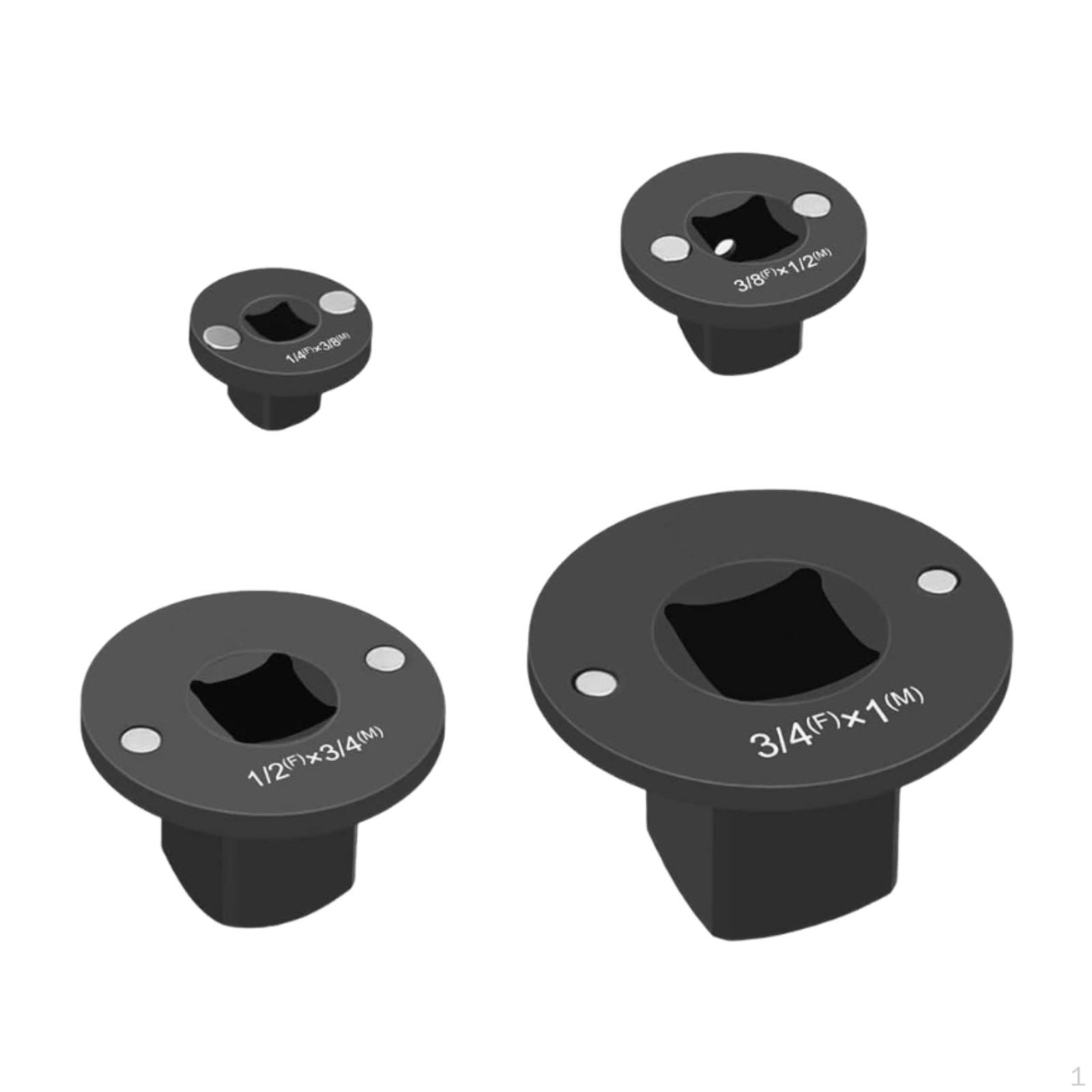 

4 Pieces Low Profile Impact Sockets Adapter, Drive Ratchet Adapter Set, Grade Convertor for