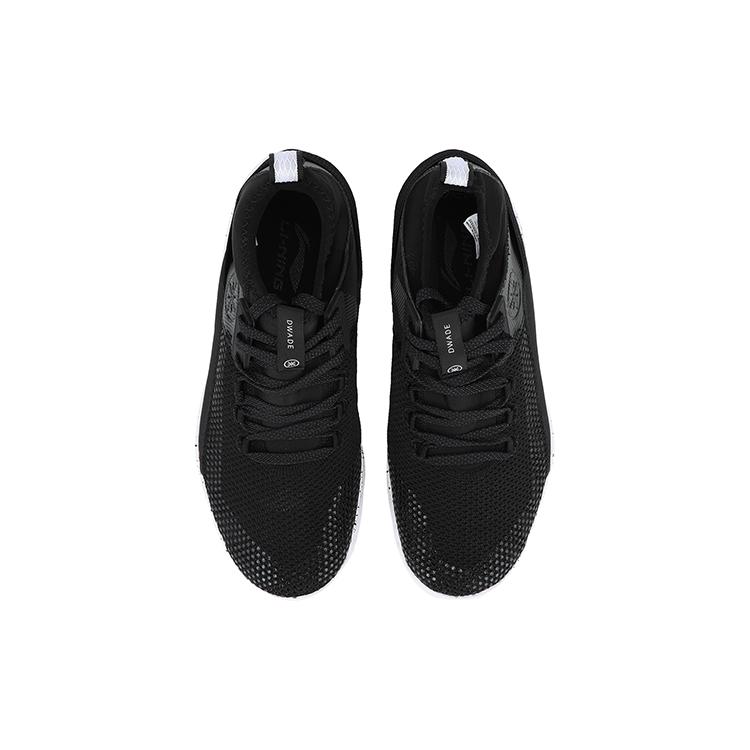 Li Ning Mid top Basketball Shoes Unisex Black White ABCN019-1