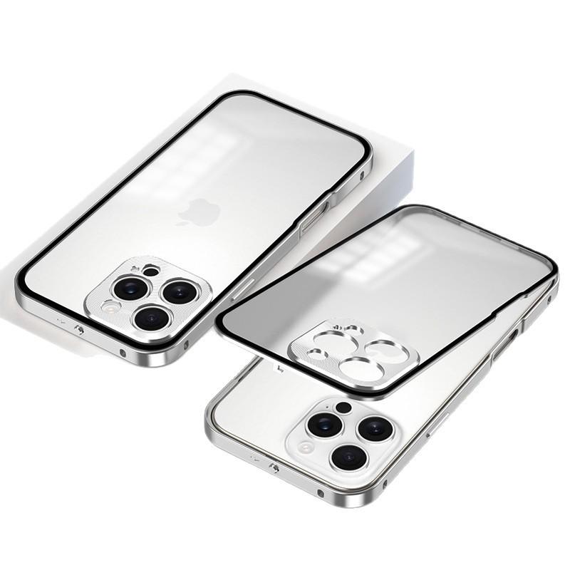 iPhone 16 Pro Max Metallrahmen Hülle mit Linsenschutz
