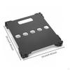 Guitar Pedal Board with Handle Aluminum Adjustable Feet Flat Effect Pedalboard for