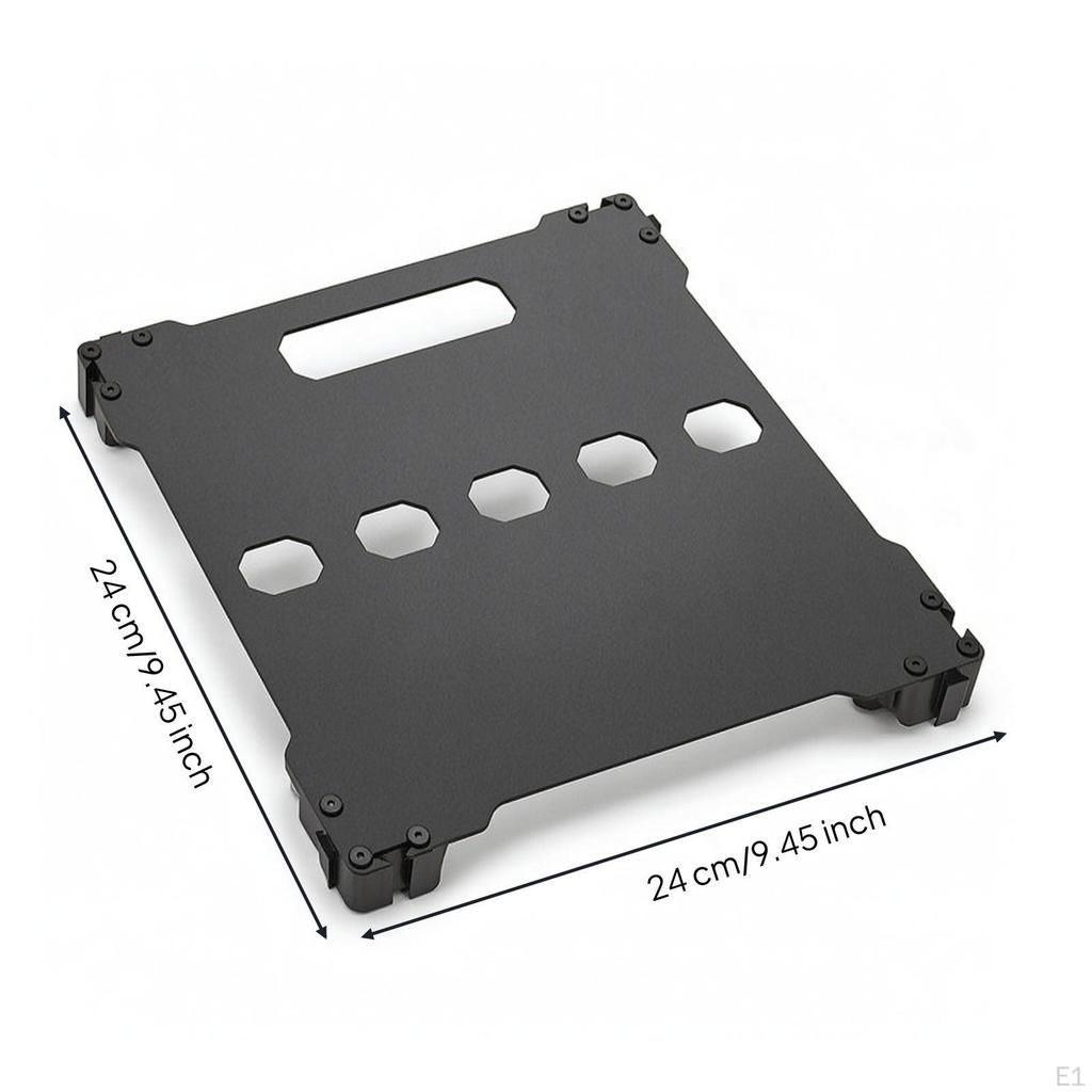 Guitar Pedal Board with Handle Aluminum Adjustable Feet Flat Effect Pedalboard for