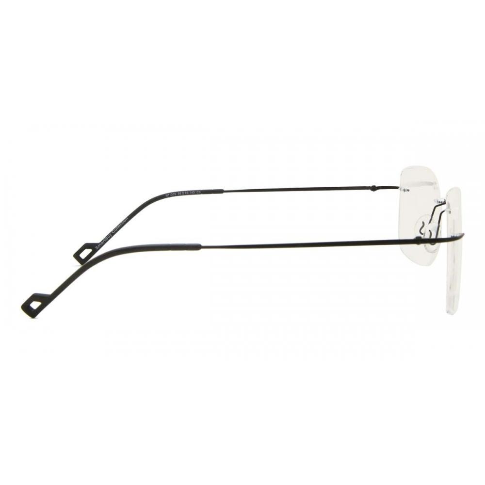Rimless Rectangle Matte Black SmaRtbuy Collection Henny Rt 009 C5 Fashion Unisex Eyeglasses