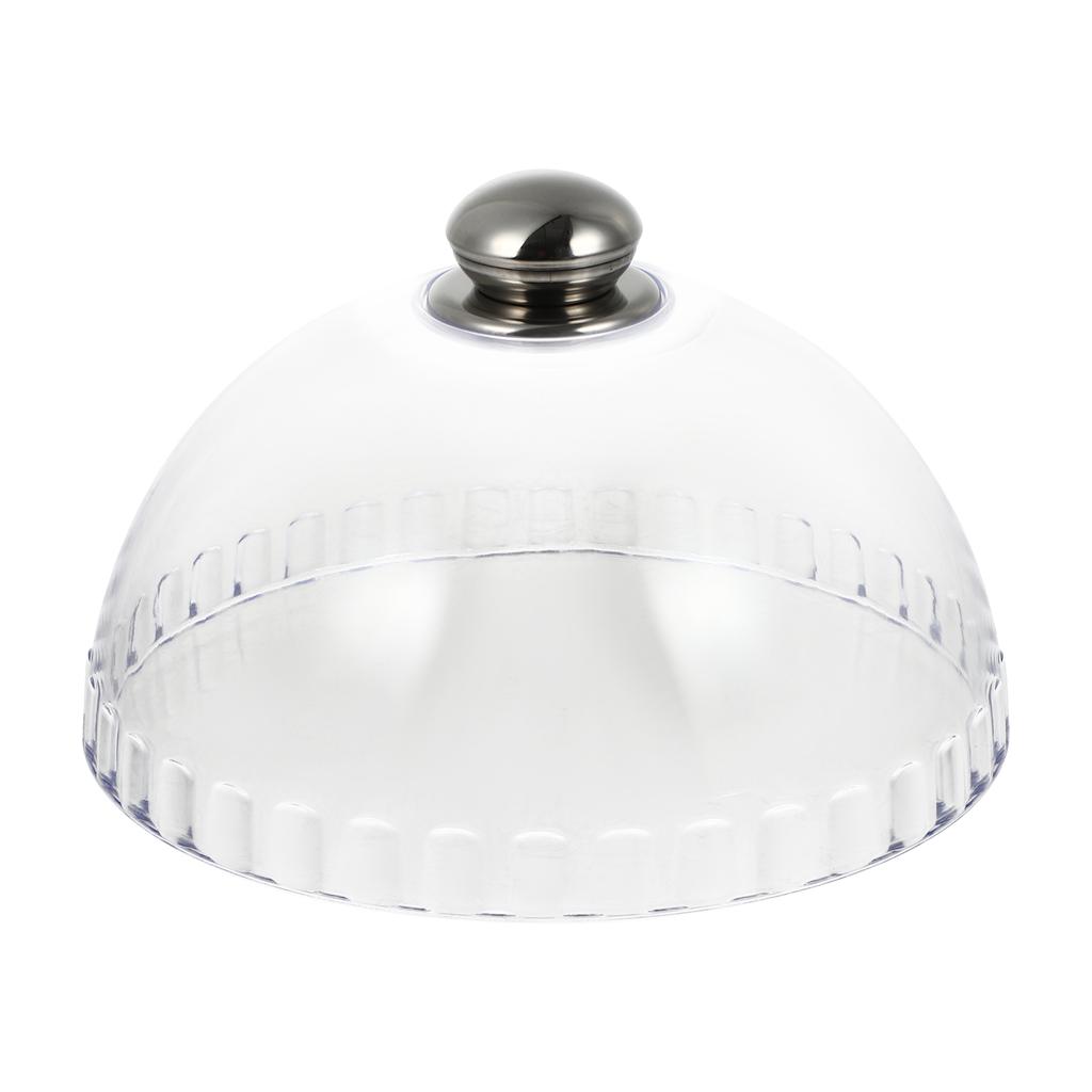 Clear Bell Jar Cover Dessert Cleanser Food Screen Cake Stand Dome Lid Transparent Kitchen