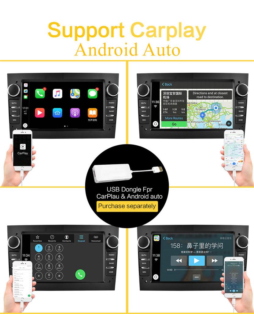 7''Android 10.1 Car Stereo Radio For Opel Vauxhall Astra H Vectra Antara Corsa