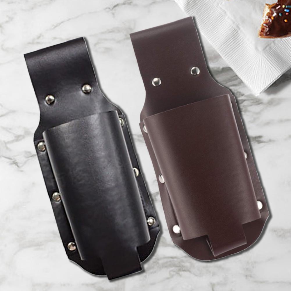 Multipurpose Beverage Bottles Holder PU Leather Bottles Storage Holder Creative Chic Wear-resistant for Outdoor Hiking Camping