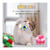 KKLM Cat Pom Pom Ball, Pet Toy, Cat Pom Pom Ball, Set of 3, Includes Bell, Exercise Toy, Color Ball, Green/Blue/Pink, Invites Play with Clear Sound,