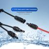 1PC Power Solar Connectors 30A Cavo Y-Branch, Adattatore parallelo per cavo solare in coppia per pannello solare 1*M/FF+1*F/MM nero rosso Power