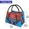 Portable Insulated Lunch Bag Elephant Glasses Armenian Flag Tote Bento Bag for Office School Hiking Beach Picnic Fishing