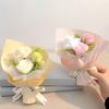3 Heads Mini Artificial Rose Soap Flower Bouquet Preserved Rose Flower with Aromatherapy Valentine's Day Gifts for Women Mom Wife