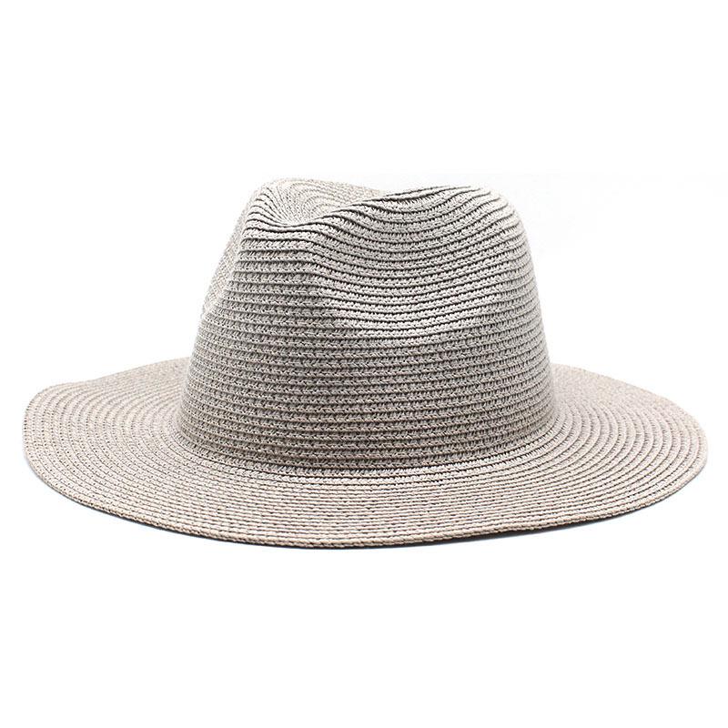 Unisex Summer Panama Sun Hat - Fashionable Straw Braid Fedora for Outdoor and Beach Wear.