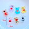 50Pcs Cute Mini Cute Cartoon Bow Bear Nail Art Resin Designer Charms DIY Craft For Nail 3D Decorations Jewelry