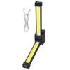 180 Degree Foldable Led Flashlight Gym Lamp Light Posing USB Rechargeable Magnet Flashlight With Hook 7-grade Dimming Waterproof